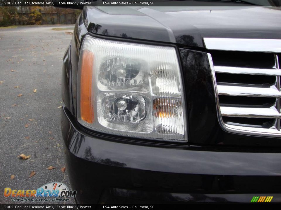 2002 Cadillac Escalade AWD Sable Black / Pewter Photo #8