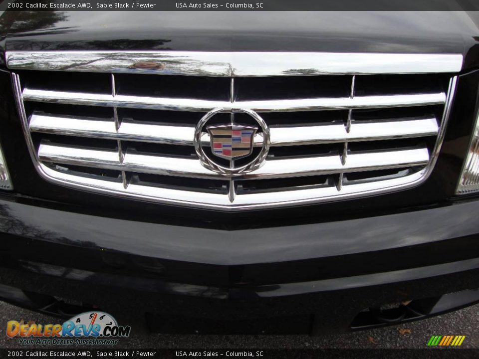 2002 Cadillac Escalade AWD Sable Black / Pewter Photo #9