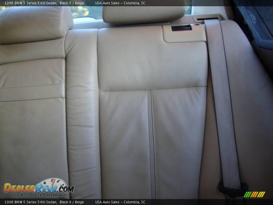 1998 BMW 5 Series 540i Sedan Black II / Beige Photo #31