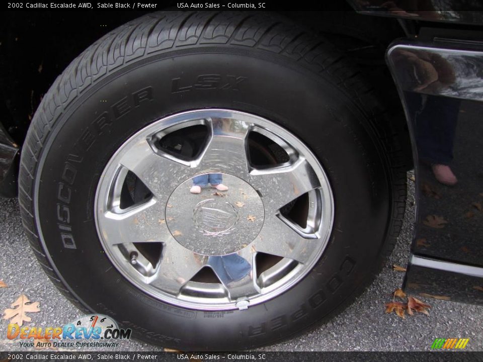 2002 Cadillac Escalade AWD Sable Black / Pewter Photo #14