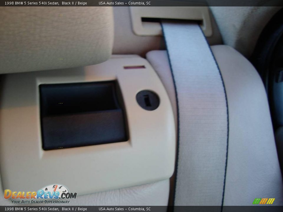 1998 BMW 5 Series 540i Sedan Black II / Beige Photo #33