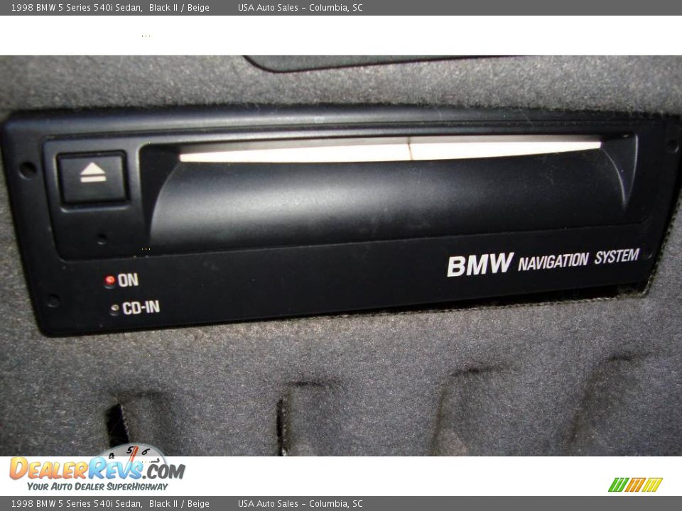 1998 BMW 5 Series 540i Sedan Black II / Beige Photo #36