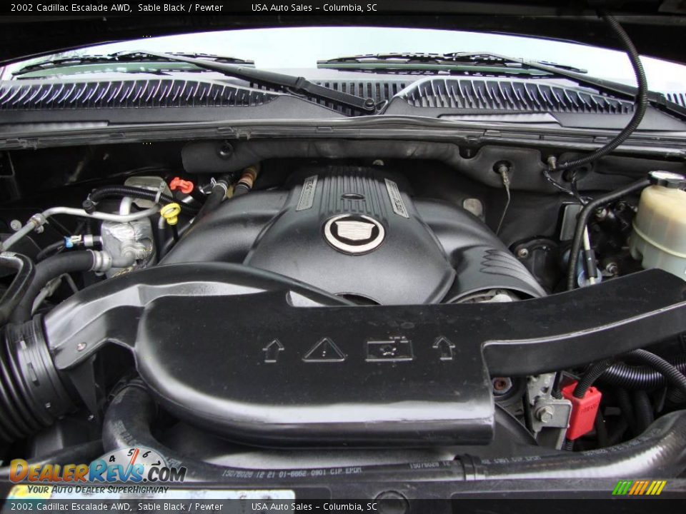 2002 Cadillac Escalade AWD Sable Black / Pewter Photo #28