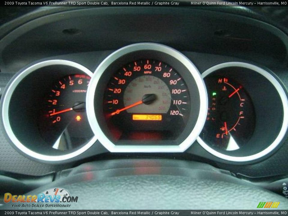 2009 Toyota Tacoma V6 PreRunner TRD Sport Double Cab Barcelona Red Metallic / Graphite Gray Photo #29