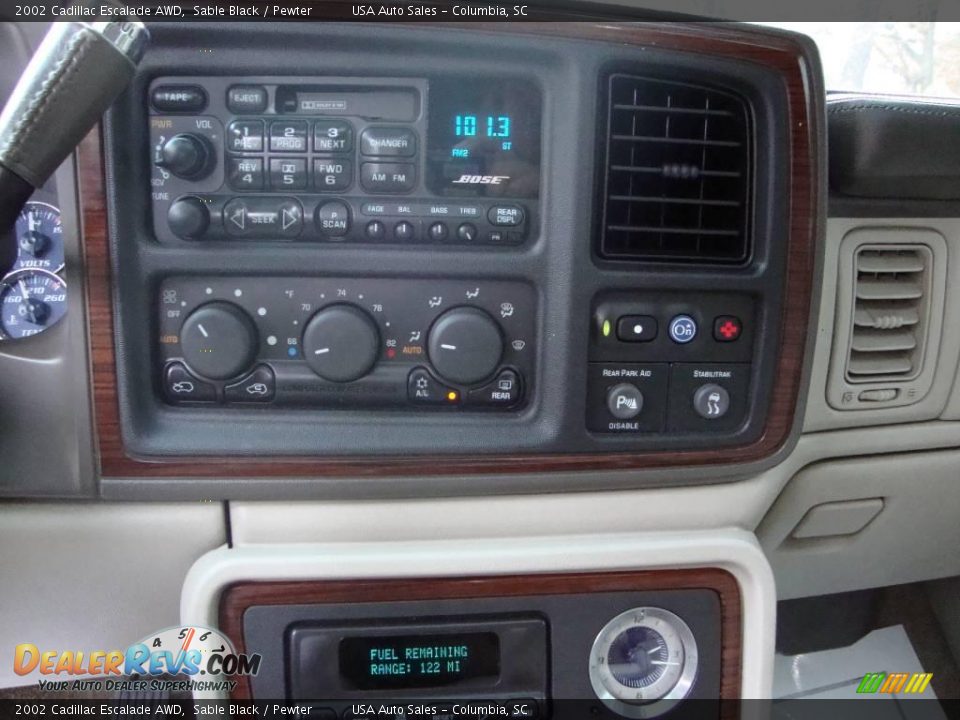 2002 Cadillac Escalade AWD Sable Black / Pewter Photo #33