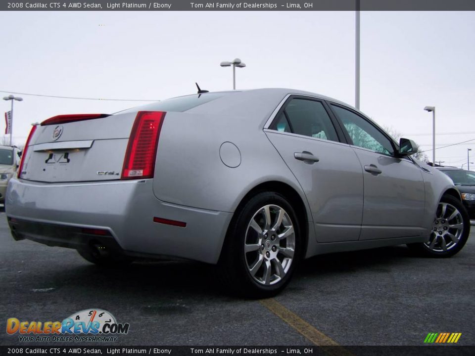 2008 Cadillac CTS 4 AWD Sedan Light Platinum / Ebony Photo #10