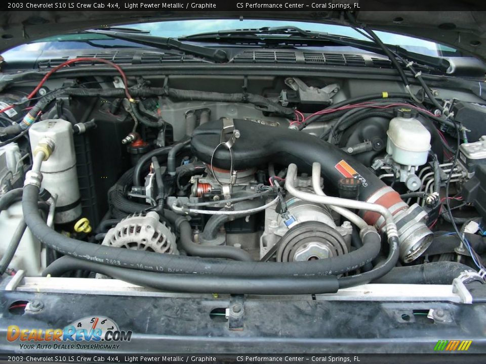 2003 Chevrolet S10 LS Crew Cab 4x4 Light Pewter Metallic / Graphite Photo #27