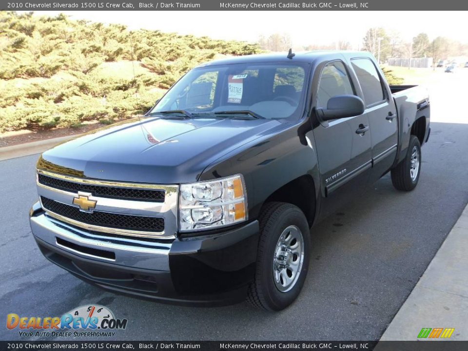 2010 Chevrolet Silverado 1500 LS Crew Cab Black / Dark Titanium Photo #1