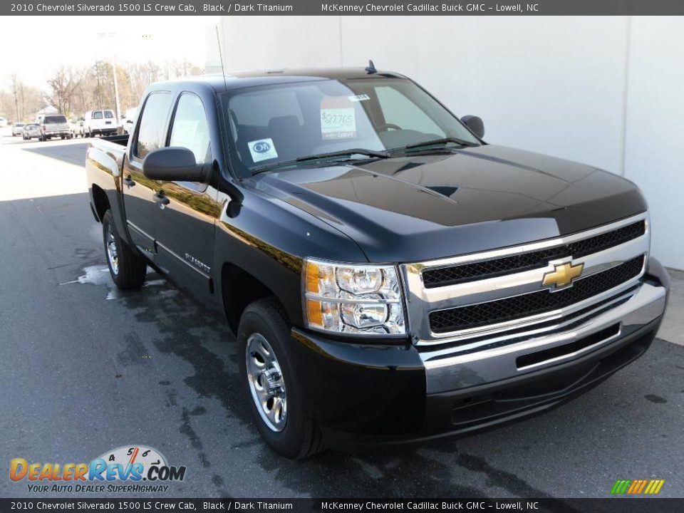 2010 Chevrolet Silverado 1500 LS Crew Cab Black / Dark Titanium Photo #7