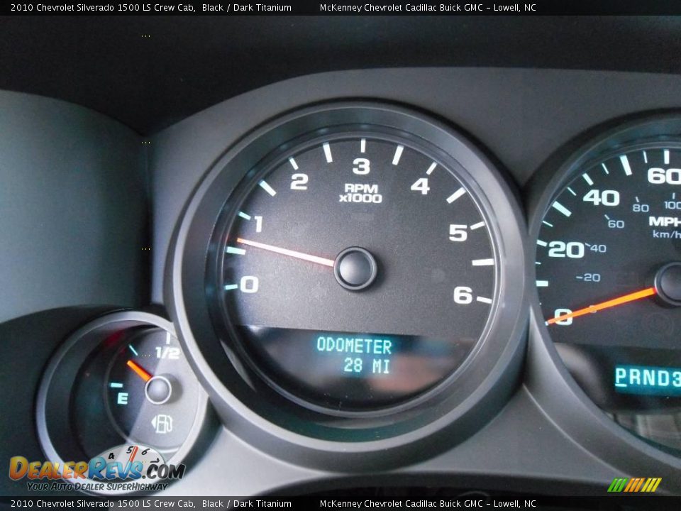 2010 Chevrolet Silverado 1500 LS Crew Cab Black / Dark Titanium Photo #26