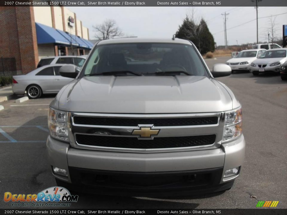 2007 Chevrolet Silverado 1500 LTZ Crew Cab Silver Birch Metallic / Ebony Black Photo #3