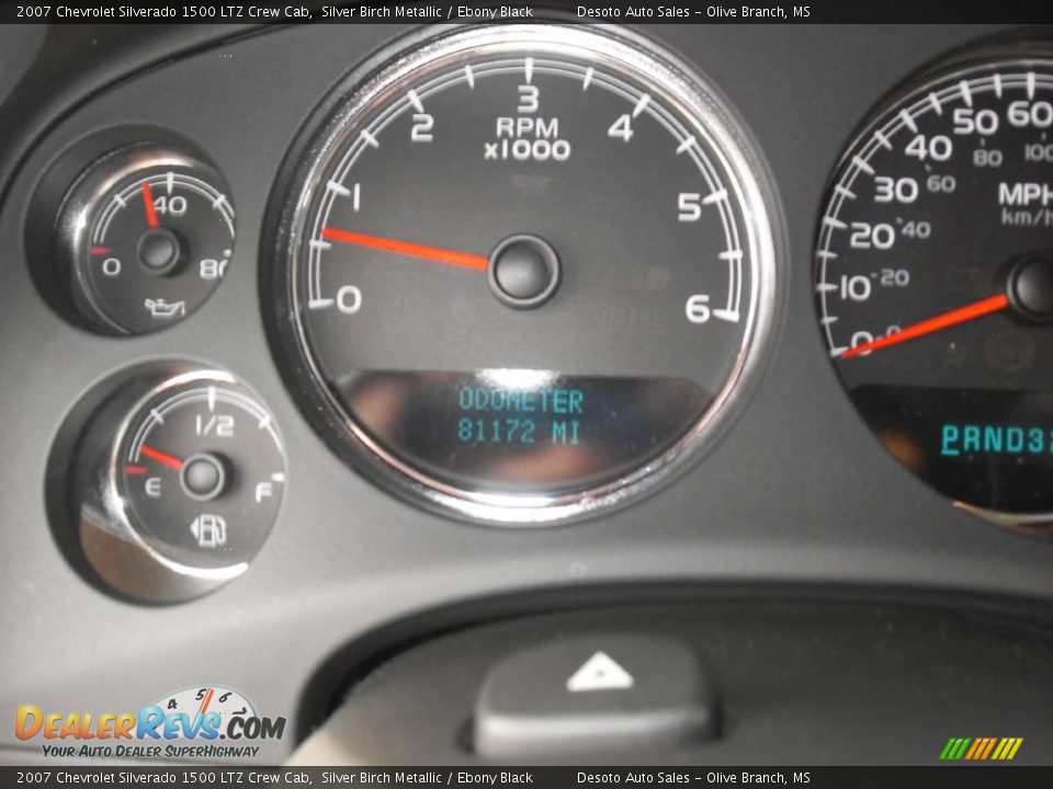 2007 Chevrolet Silverado 1500 LTZ Crew Cab Silver Birch Metallic / Ebony Black Photo #14