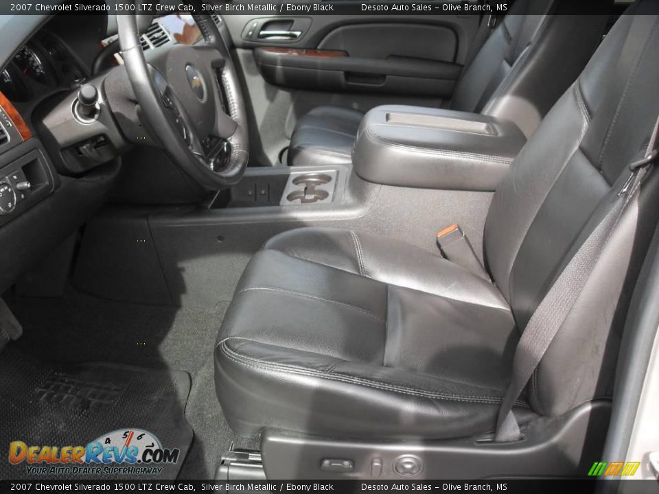 2007 Chevrolet Silverado 1500 LTZ Crew Cab Silver Birch Metallic / Ebony Black Photo #18