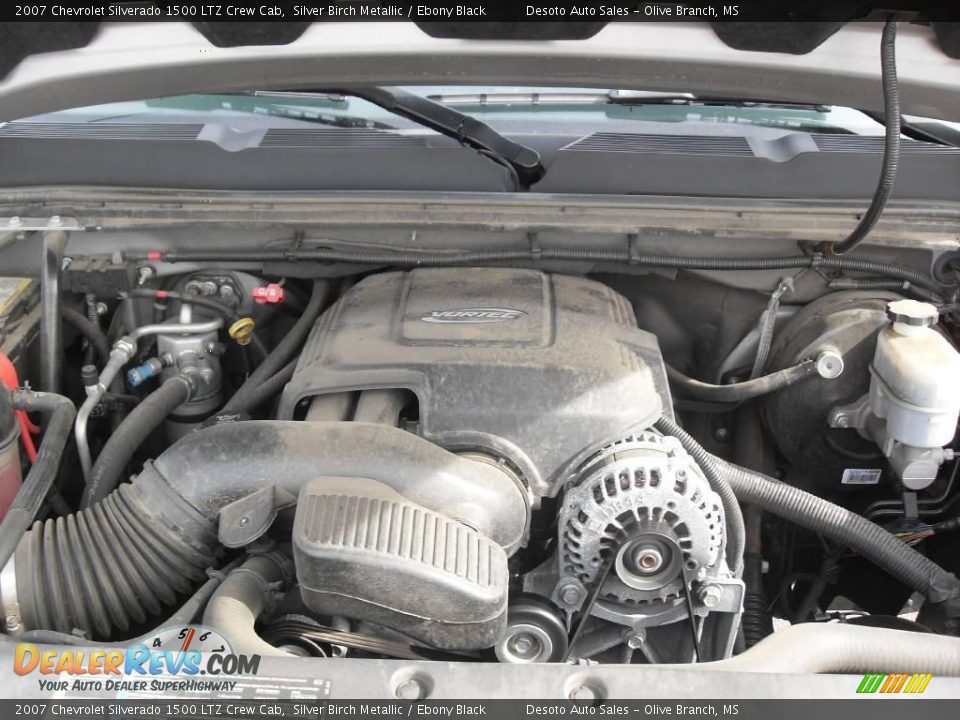 2007 Chevrolet Silverado 1500 LTZ Crew Cab Silver Birch Metallic / Ebony Black Photo #23