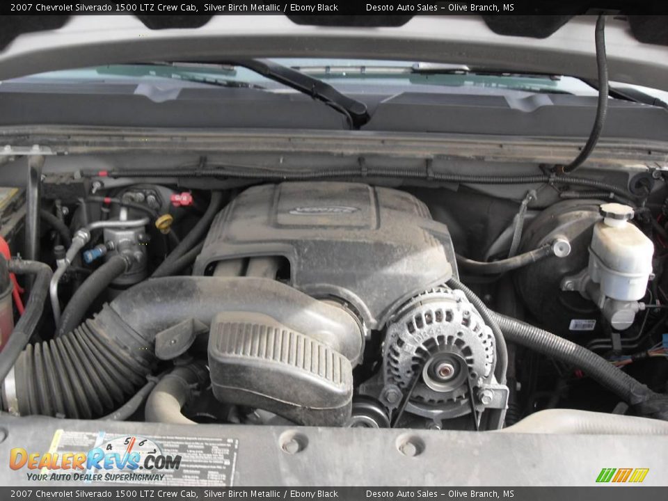 2007 Chevrolet Silverado 1500 LTZ Crew Cab Silver Birch Metallic / Ebony Black Photo #24
