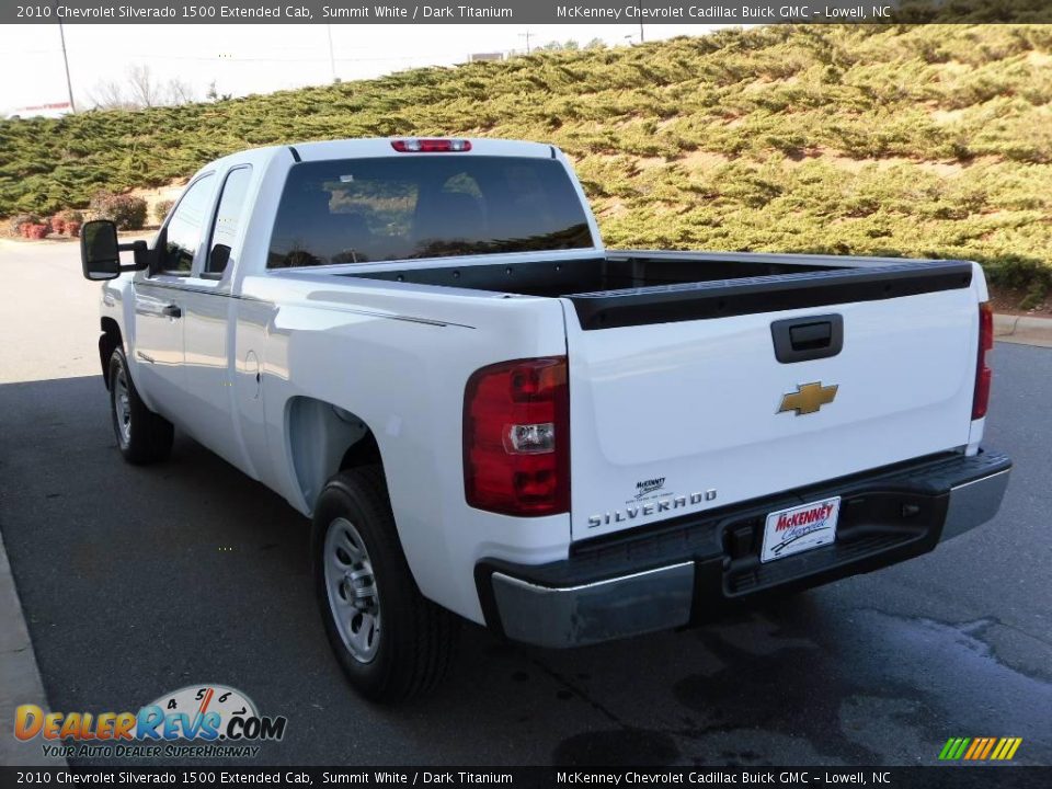 2010 Chevrolet Silverado 1500 Extended Cab Summit White / Dark Titanium Photo #2