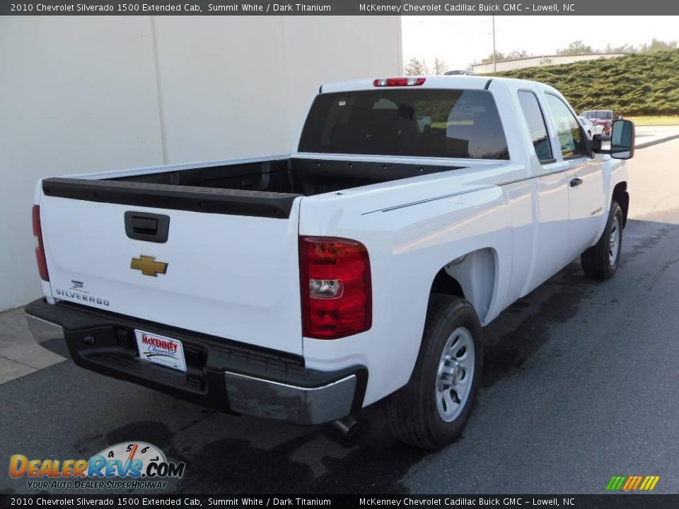 2010 Chevrolet Silverado 1500 Extended Cab Summit White / Dark Titanium Photo #5