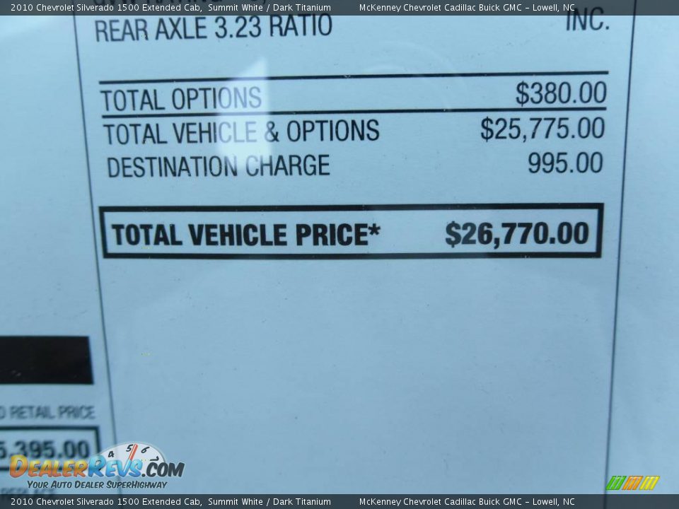 2010 Chevrolet Silverado 1500 Extended Cab Summit White / Dark Titanium Photo #6