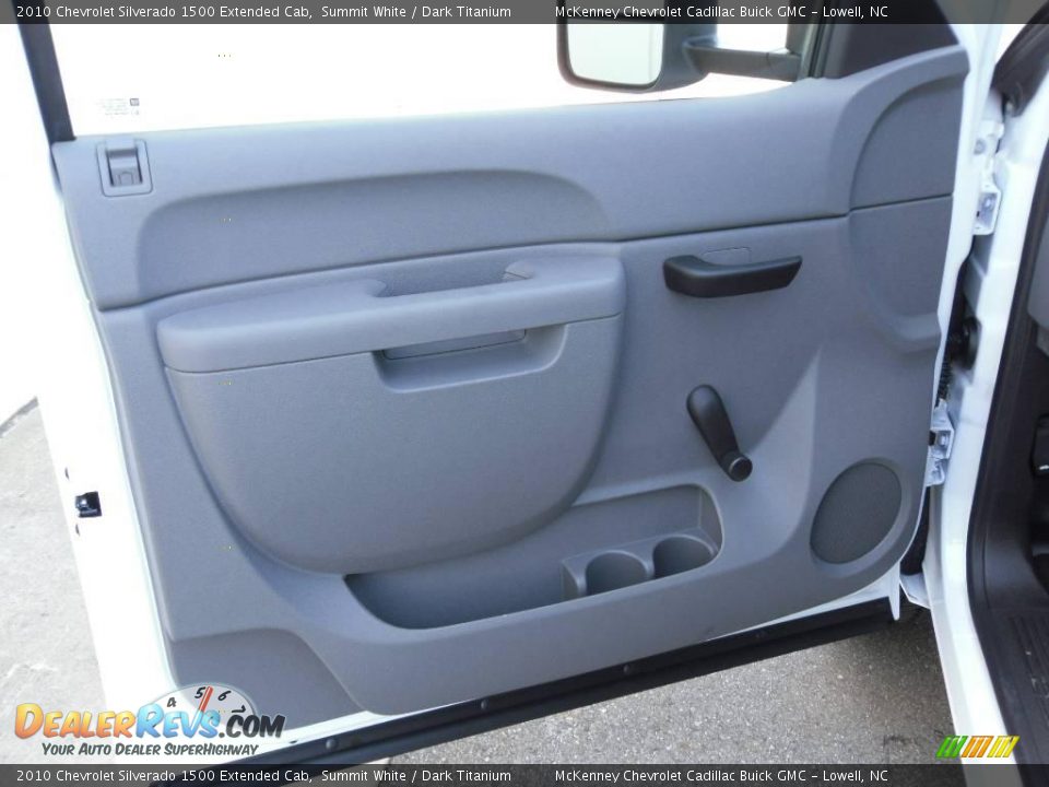 2010 Chevrolet Silverado 1500 Extended Cab Summit White / Dark Titanium Photo #9