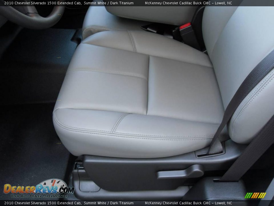 2010 Chevrolet Silverado 1500 Extended Cab Summit White / Dark Titanium Photo #10
