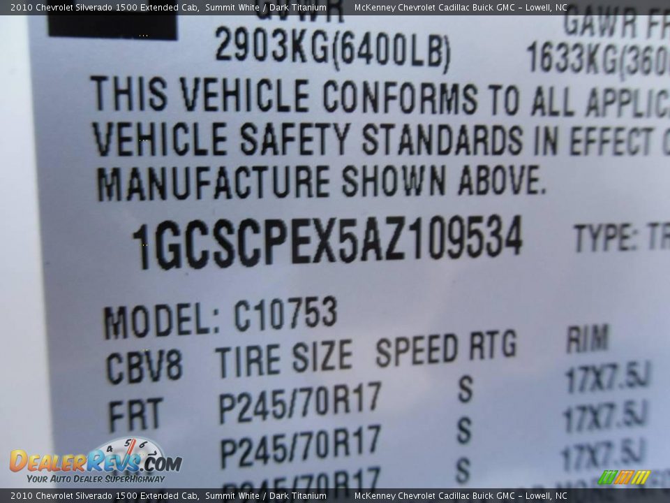 2010 Chevrolet Silverado 1500 Extended Cab Summit White / Dark Titanium Photo #12