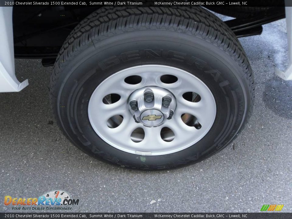 2010 Chevrolet Silverado 1500 Extended Cab Summit White / Dark Titanium Photo #15