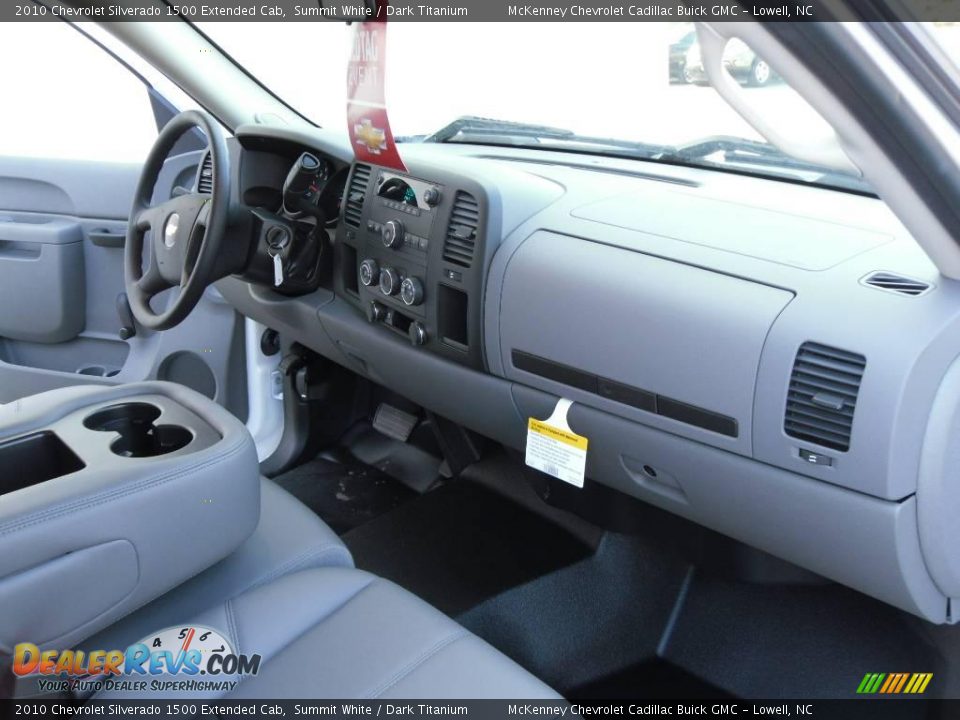 2010 Chevrolet Silverado 1500 Extended Cab Summit White / Dark Titanium Photo #18