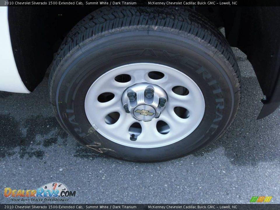 2010 Chevrolet Silverado 1500 Extended Cab Summit White / Dark Titanium Photo #20