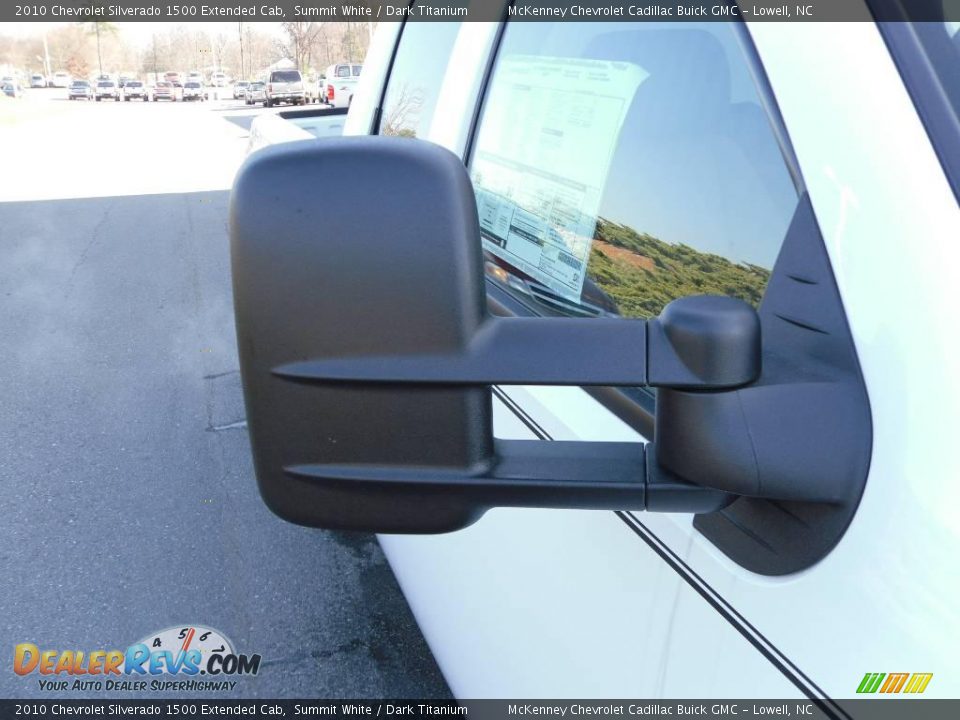 2010 Chevrolet Silverado 1500 Extended Cab Summit White / Dark Titanium Photo #21