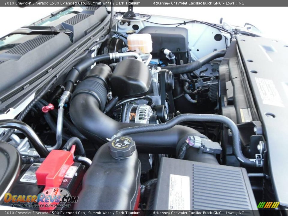 2010 Chevrolet Silverado 1500 Extended Cab Summit White / Dark Titanium Photo #22