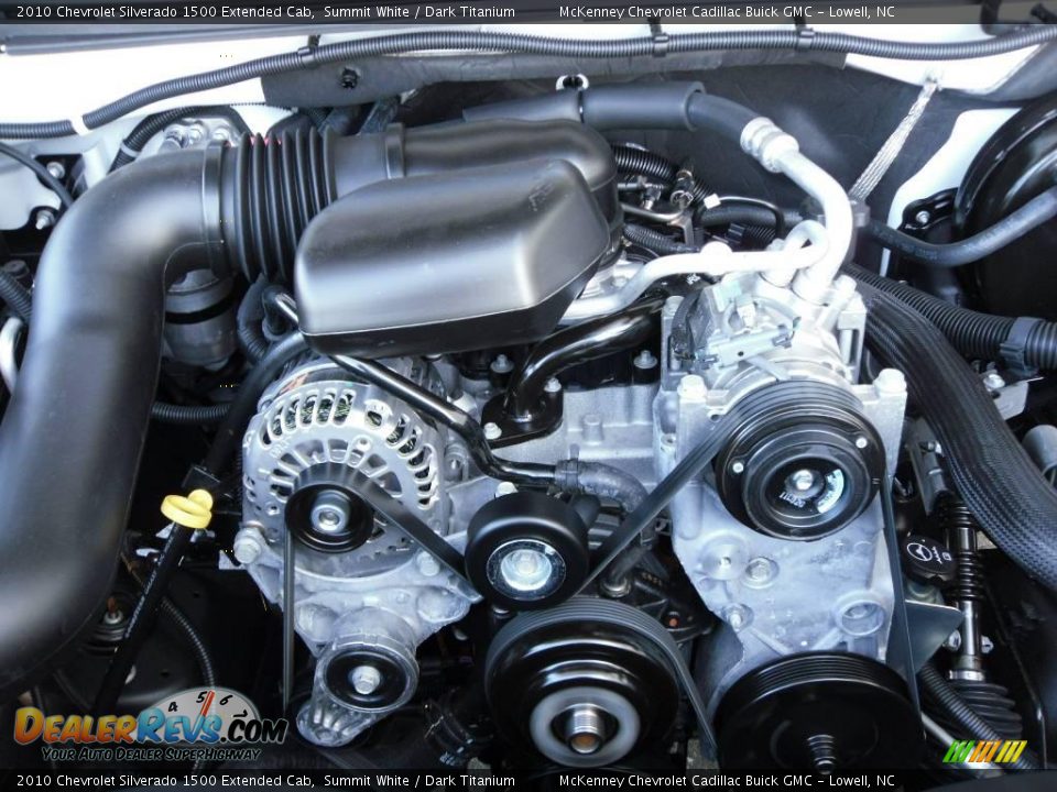 2010 Chevrolet Silverado 1500 Extended Cab Summit White / Dark Titanium Photo #23