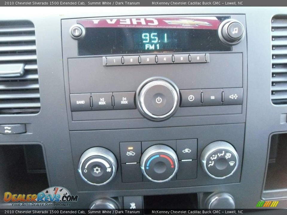2010 Chevrolet Silverado 1500 Extended Cab Summit White / Dark Titanium Photo #24