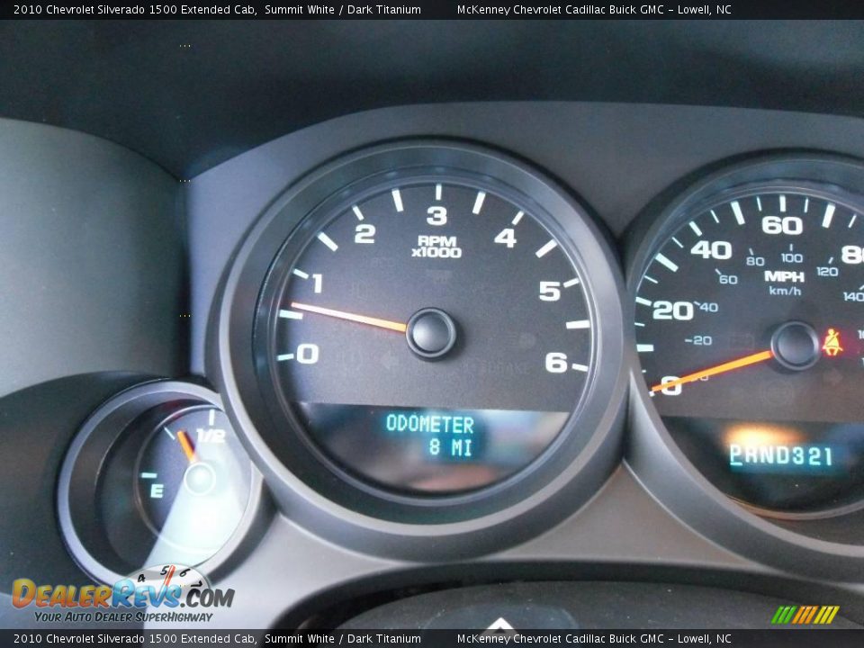 2010 Chevrolet Silverado 1500 Extended Cab Summit White / Dark Titanium Photo #25