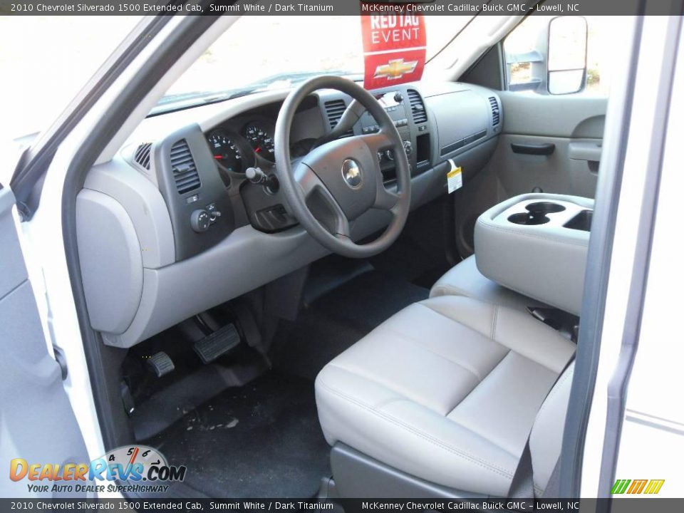 2010 Chevrolet Silverado 1500 Extended Cab Summit White / Dark Titanium Photo #26