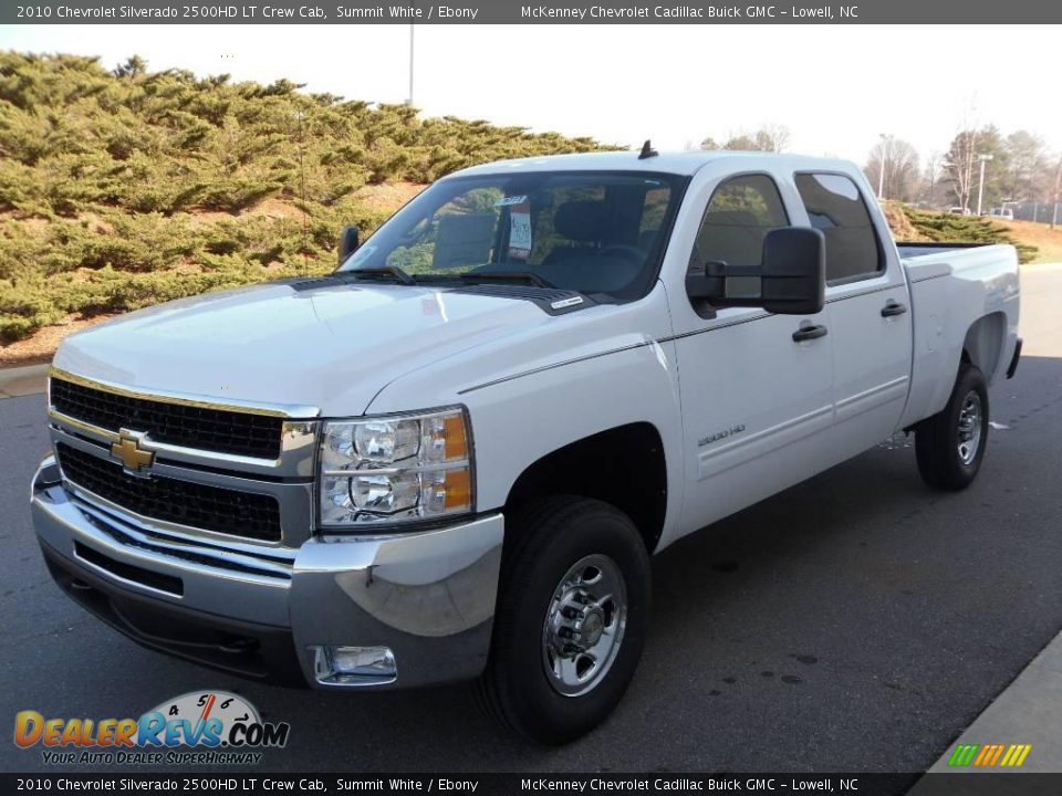 2010 Chevrolet Silverado 2500HD LT Crew Cab Summit White / Ebony Photo #1
