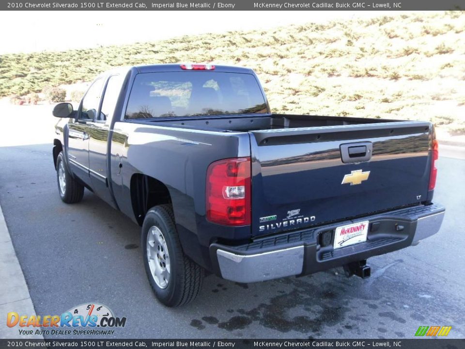 2010 Chevrolet Silverado 1500 LT Extended Cab Imperial Blue Metallic / Ebony Photo #2