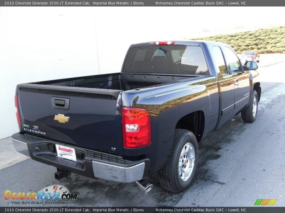 2010 Chevrolet Silverado 1500 LT Extended Cab Imperial Blue Metallic / Ebony Photo #4