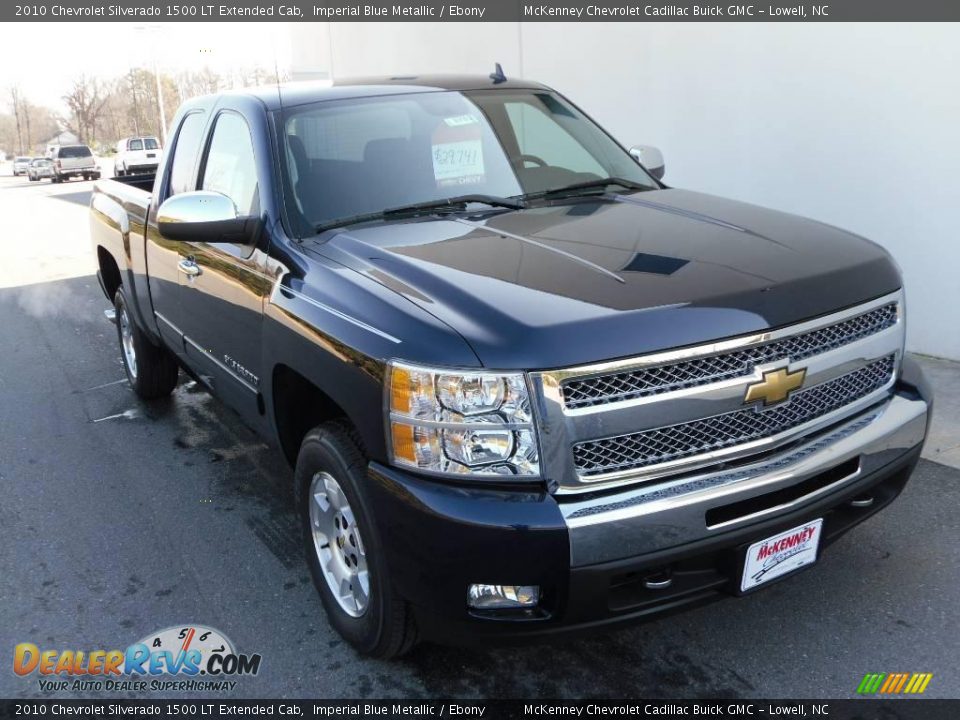 2010 Chevrolet Silverado 1500 LT Extended Cab Imperial Blue Metallic / Ebony Photo #5