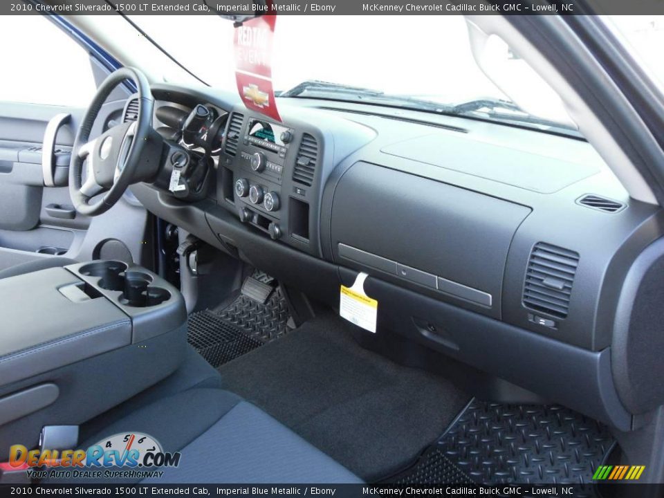2010 Chevrolet Silverado 1500 LT Extended Cab Imperial Blue Metallic / Ebony Photo #16