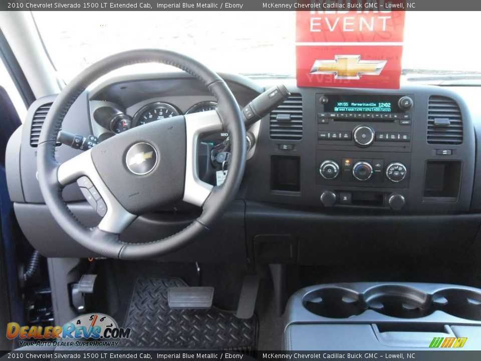 2010 Chevrolet Silverado 1500 LT Extended Cab Imperial Blue Metallic / Ebony Photo #22