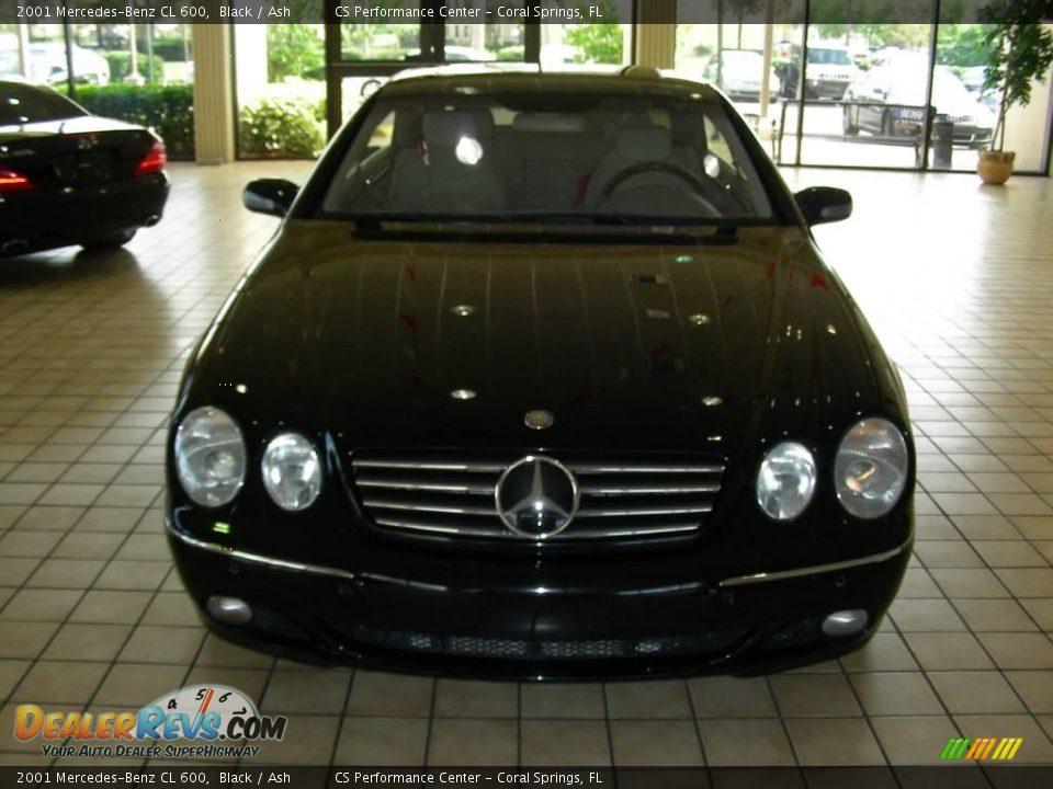 2001 Mercedes-Benz CL 600 Black / Ash Photo #3