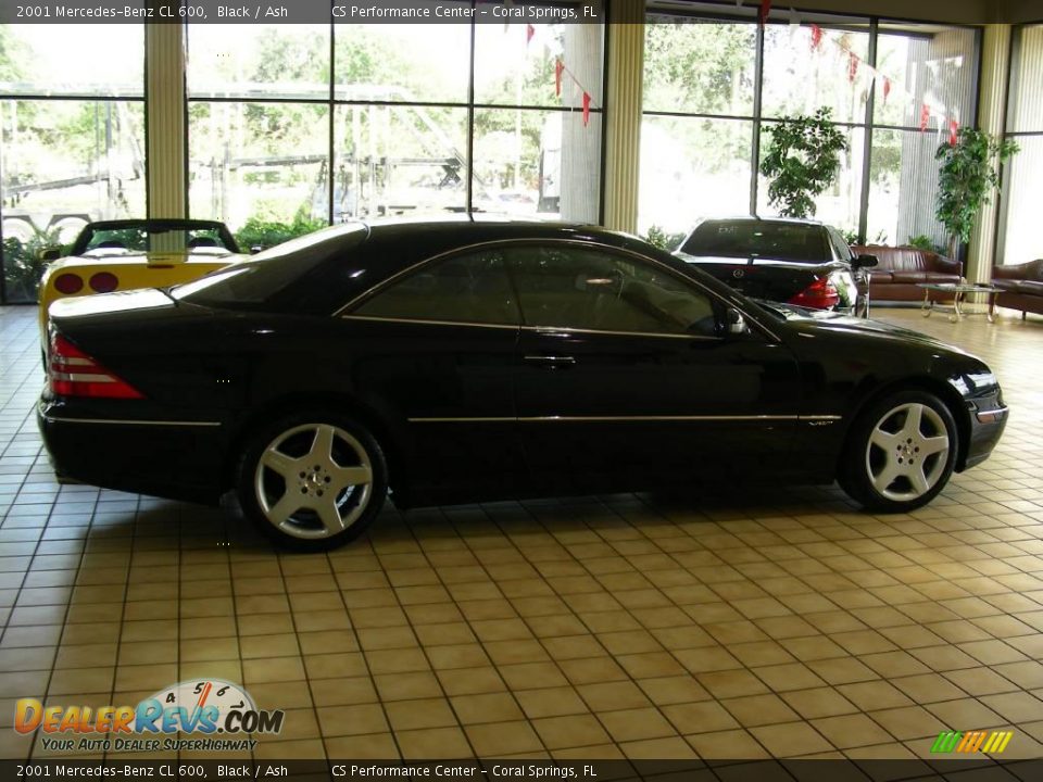 2001 Mercedes-Benz CL 600 Black / Ash Photo #7
