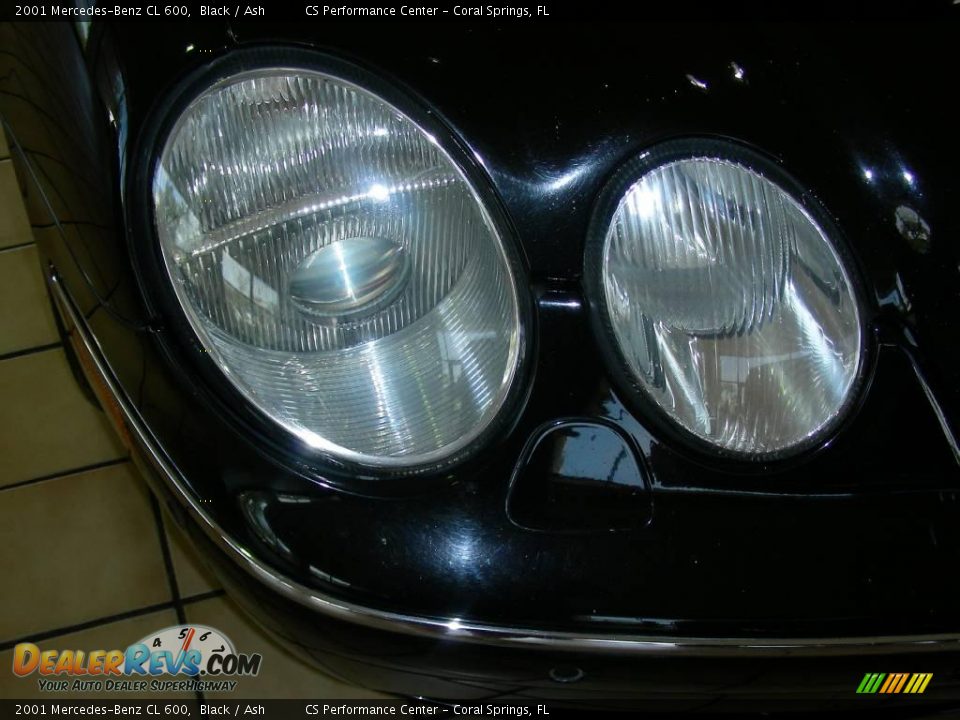 2001 Mercedes-Benz CL 600 Black / Ash Photo #9