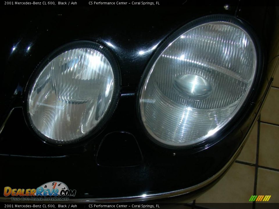 2001 Mercedes-Benz CL 600 Black / Ash Photo #10