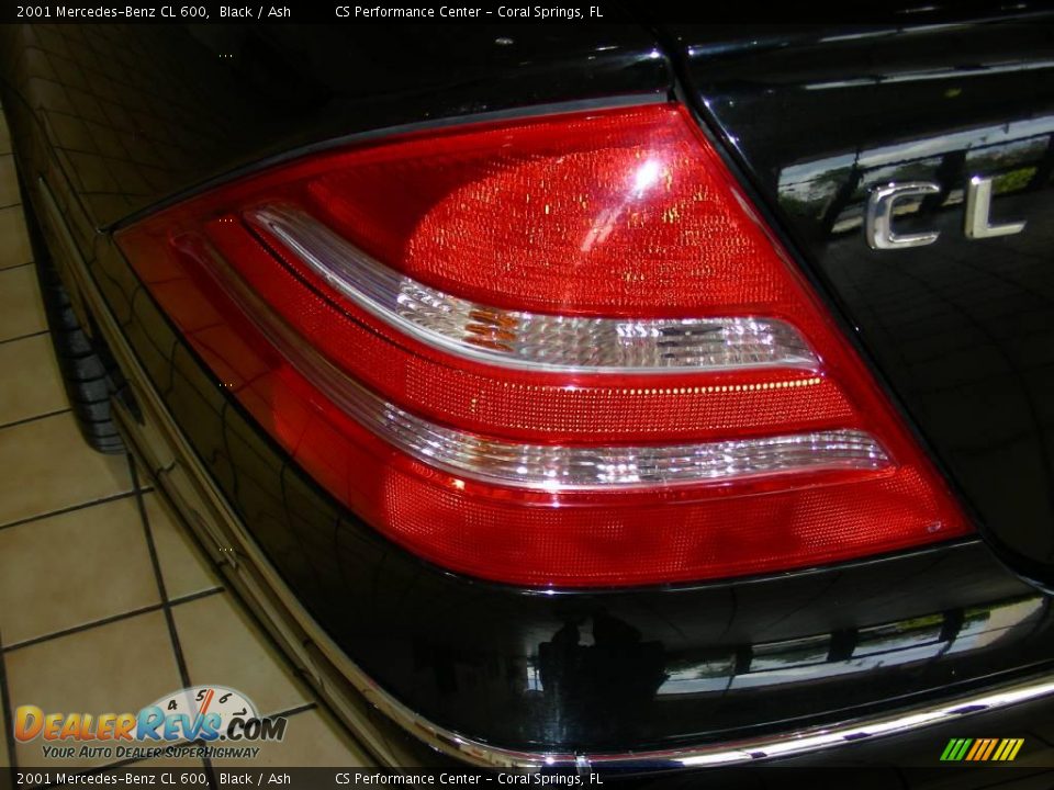 2001 Mercedes-Benz CL 600 Black / Ash Photo #11