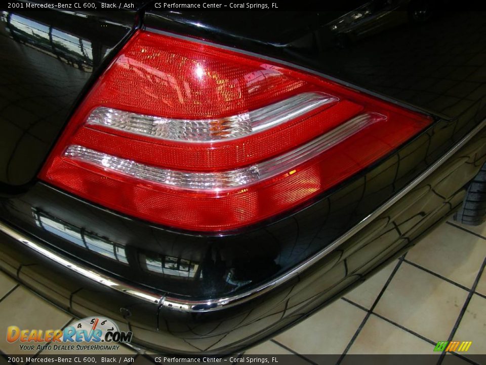 2001 Mercedes-Benz CL 600 Black / Ash Photo #12