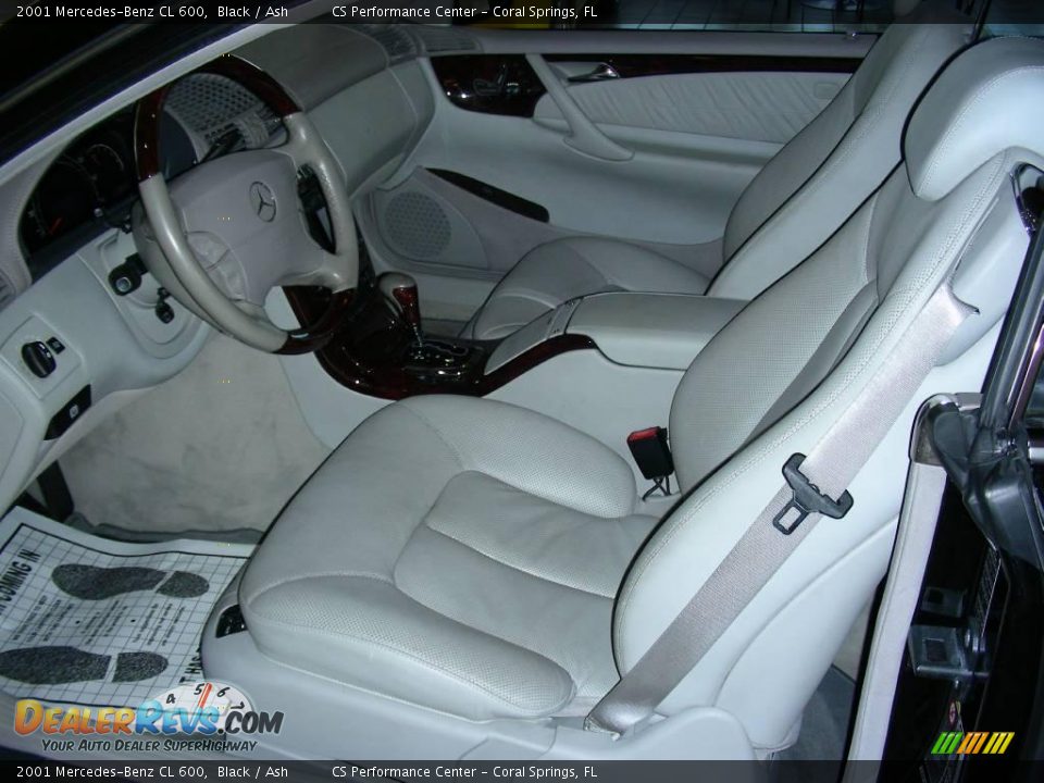 2001 Mercedes-Benz CL 600 Black / Ash Photo #13