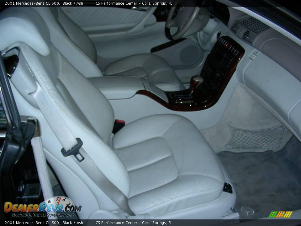 2001 Mercedes-Benz CL 600 Black / Ash Photo #15