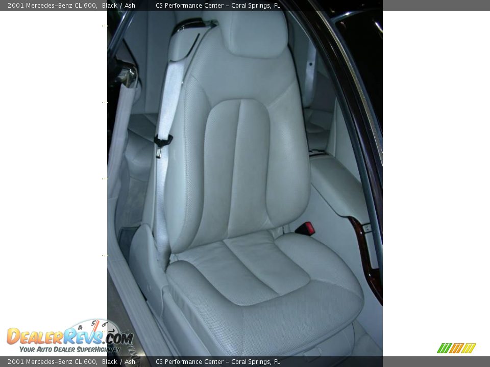 2001 Mercedes-Benz CL 600 Black / Ash Photo #16