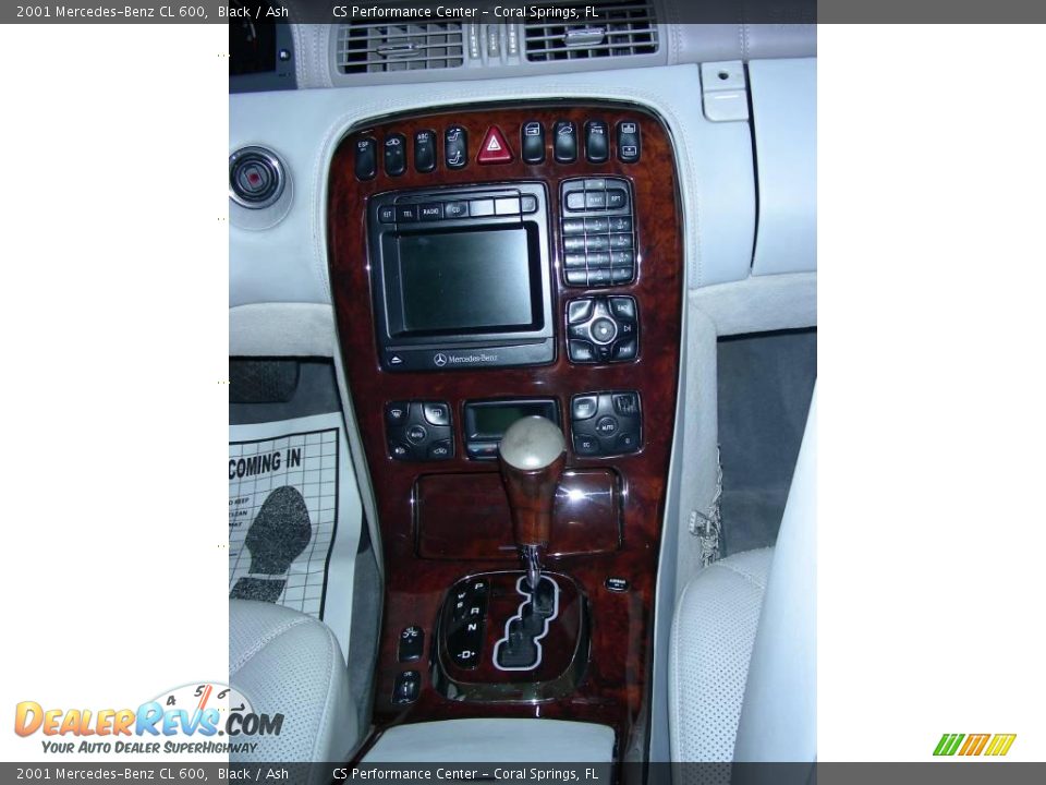 2001 Mercedes-Benz CL 600 Black / Ash Photo #19